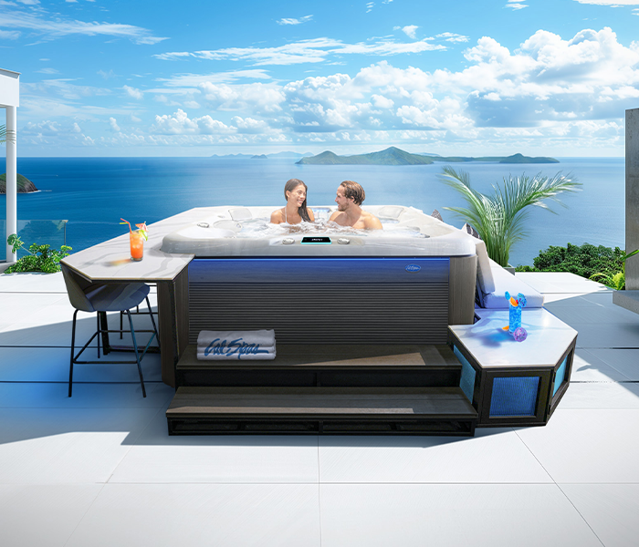 Calspas hot tub being used in a family setting - Brentwood